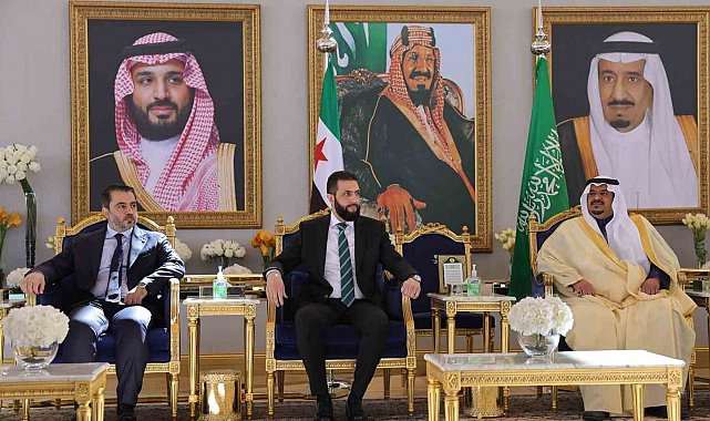 Suriye Devlet Başkanı eş-Şara, Suudi Arabistan Veliaht Prensi ile görüştü