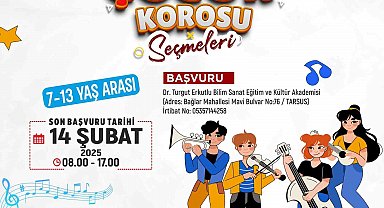 Tarsus Belediyesi 'Çocuk Korosu' seçmeleri başlıyor