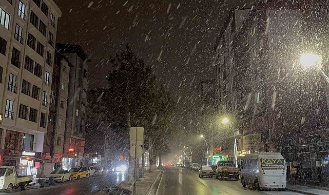 Tatvan'da kar yağışı başladı