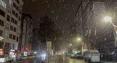 Tatvan'da kar yağışı başladı