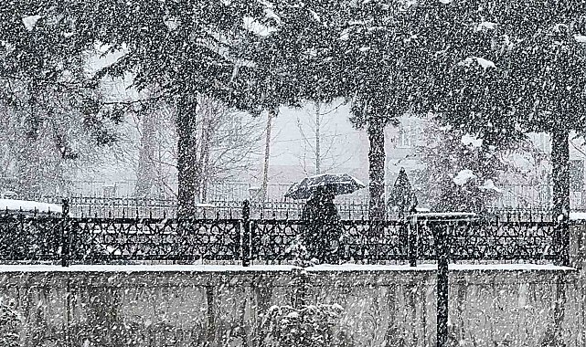 Tatvan'da kar yağışı