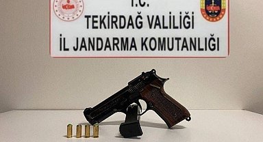 Tekirdağ'da jandarmadan silah operasyonu