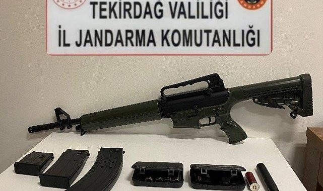 Tekirdağ'da kaçak silah operasyonları