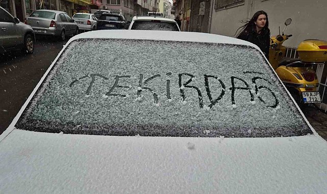 Tekirdağ'da kar yağışı başladı