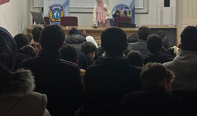 Tekirdağ'da öğrencilere siber suçlar ve bağımlılıkla mücadele eğitimi verildi