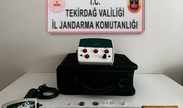 Tekirdağ'da tarihi eser niteliğinde objeler ele geçirildi