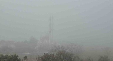 Tekirdağ'da yoğun sis: Göz gözü görmüyor