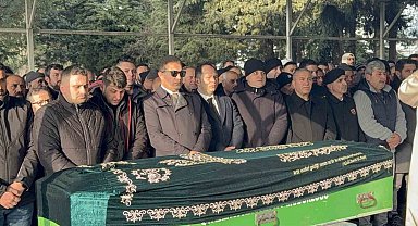 TEM otoyolundaki kazada hayatını kaybeden karayolları şoförü son yolculuğuna uğurlandı