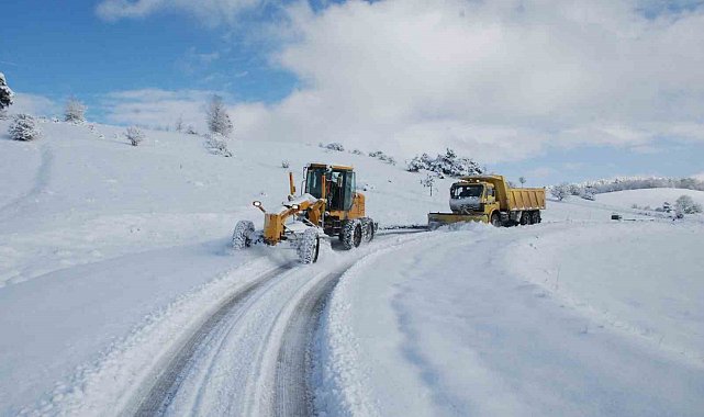 Tokat'ta 108 köy yolu ulaşıma kapalı