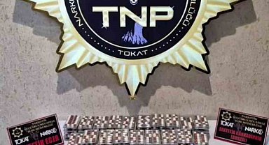 Tokat'ta 7 bin 916 adet sentetik ecza hap ele geçirildi
