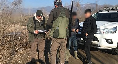 Tokat'ta belgesiz avlanan kişilere 21 bin lira ceza