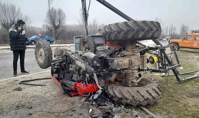 Traktör kazasında ağır yaralanan adam 10 günlük yaşam mücadelesini kaybetti