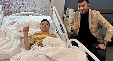 Tribünden düşen 17 yaşındaki Efe'den sevindiren haber