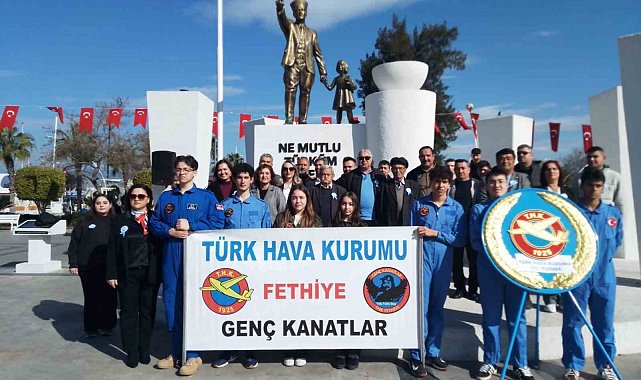 Türk Hava Kurumu Fethiye'de 100. kuruluş yıl dönümünü kutladı