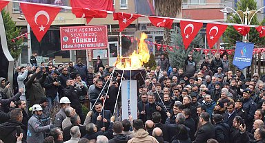 Türkeli'de ilk doğalgaz yakıldı