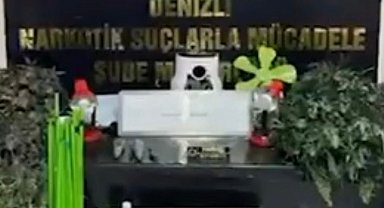 Uyuşturucu imal etmek için evine sistem kurmuş