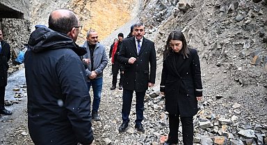 Uzundere'de kaya ıslah çalışması tamamlandı