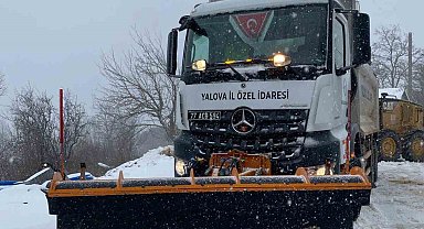 Yalova İl Özel İdaresi'nden karla mücadele