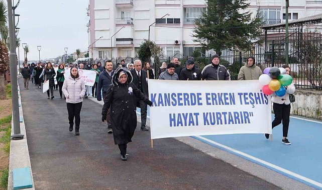 Yalova'da Dünya Kanser Günü farkındalık yürüyüşü
