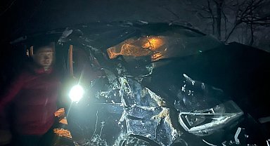 Yalova'da kontrolden çıkan otomobil taklalar attı: 1 yaralı