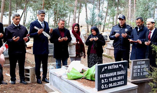 Yavuzeli'nde depremde hayatını kaybeden Fatmanur Dağlı anıldı