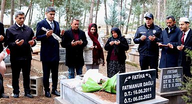 Yavuzeli'nde depremde hayatını kaybeden Fatmanur Dağlı anıldı
