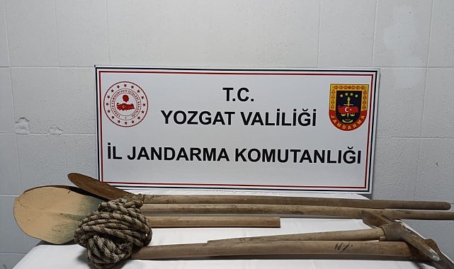 Yerköy'de kaçak kazıya suçüstü