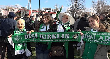 Yüzlerce Kırklarelispor taraftarı Beşiktaş deplasmanına gitti