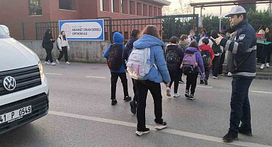 Zabıta ekipleriyle okul yolu daha güvenli