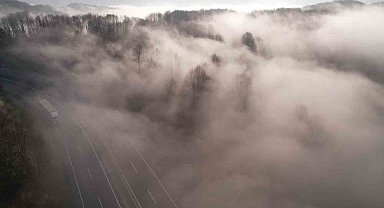 Zonguldak'ta kartpostallık sis manzarası yaşandı