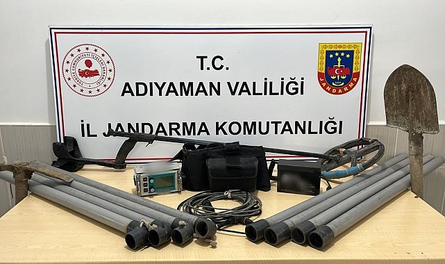 Adıyaman'da sit alanında define arayan 3 şahıs yakalandı