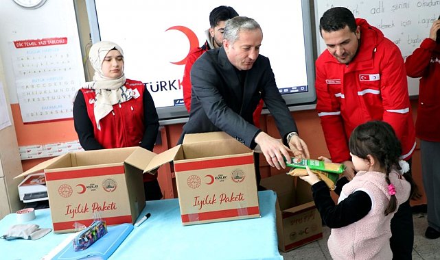 Ağrı'da "Bir sınıf bir koli" projesi ile ramazan yardımları sürüyor