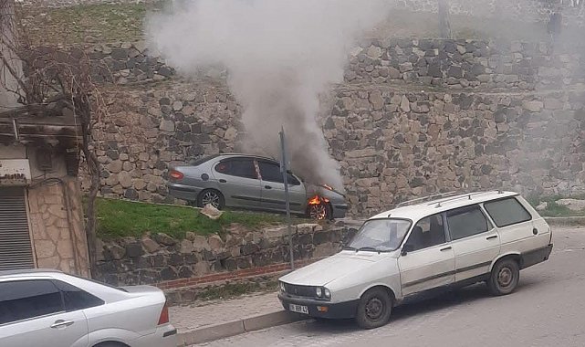 Ankara'da araç yangını