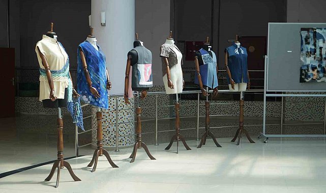 Atık kıyafet ve kumaşlar tasarım kıyafetlere dönüştü