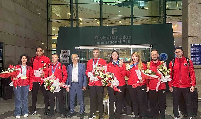 Avrupa şampiyonu milli atıcılar Ankara'ya döndü