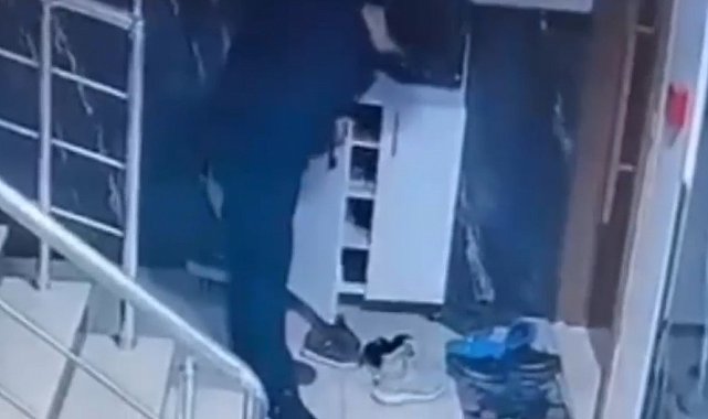 Ayakkabı hırsızlığı kamerada
