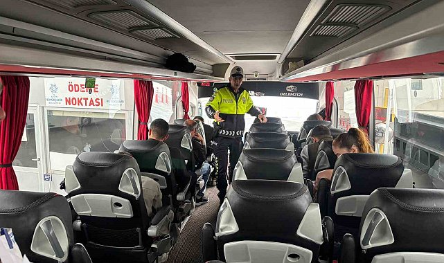 Aydın otogarında bayram denetimi
