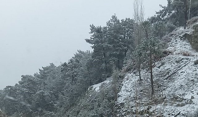 Aydın'da yüksek kesimler beyaza büründü