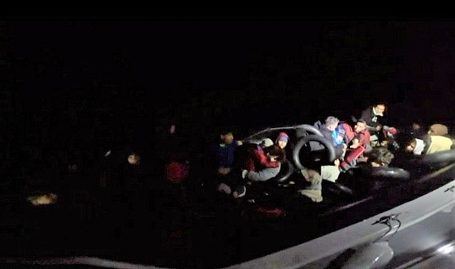 Ayvacık açıklarında 32 kaçak göçmen yakalandı