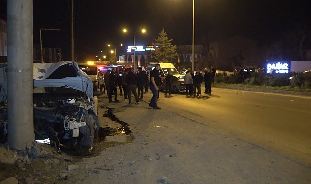 Bafra'da zincirleme kaza: 4 yaralı