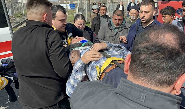 Bisikletli yaşlı adama tren çarptı