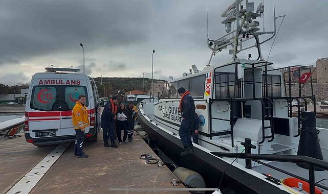 Bozcaada'da omzu çıkan yaşlı kadın Sahil Güvenlik ekiplerince tahliye edildi