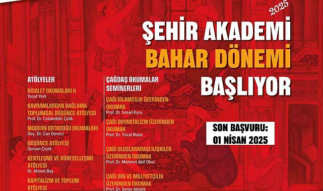 BÜSAM Şehir Akademi 2025 bahar dönemi kayıtları devam ediyor