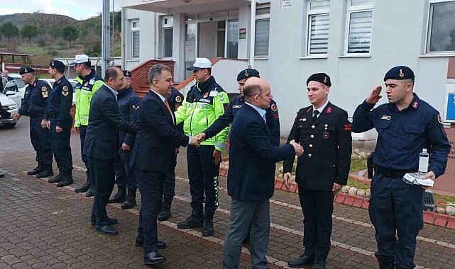 Çan'da bayramlaşma töreni gerçekleştirildi