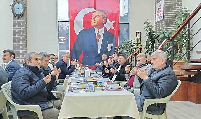 Çiftçiler iftarda buluştu