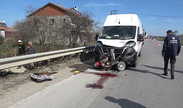 Cinayet gibi kaza: Minibüsün çarptığı elektrikli bisiklet sürücüsü hayatını kaybetti