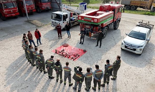 Çine'de elektrik dağıtım personeline orman yangını bilgilendirmesi