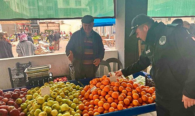 Çine'de zabıta ekipleri semt pazarlarında denetimlerini sürdürüyor