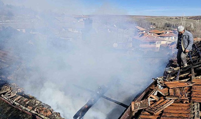 Çorum'da tandır yangını