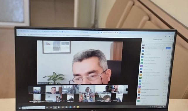 Dalaman'da eğitim kurumu müdürlerinden çevrimiçi toplantı